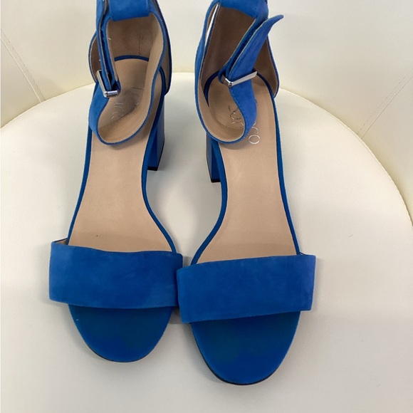 Franco Sarto Blue heels with wrap ankle Size 9 - Picture 9 of 9